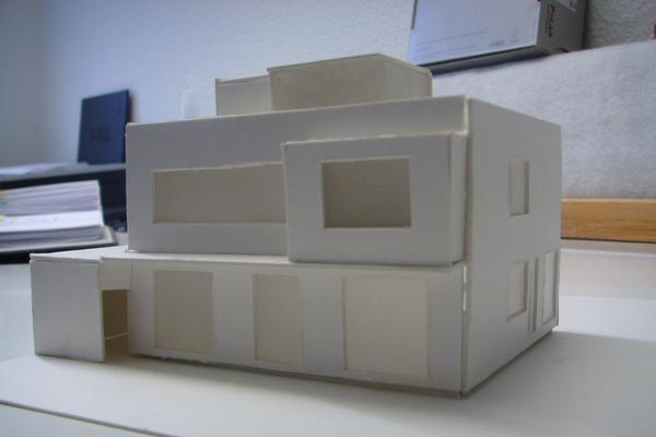 Model - Architektenhaus, Holzrahmenbau